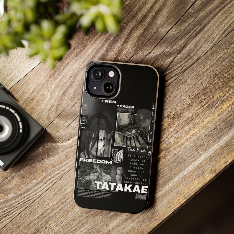 Funda para teléfono de Eren Yeager de Attack on Titan, portada de anime imagen 8