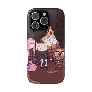 Adventure Time Cute Tough Phone Case - Adventure Time Lover Gift, Cute Phone Cover, Cartoon Style iPhone Case, Unique Gamers Accessories,