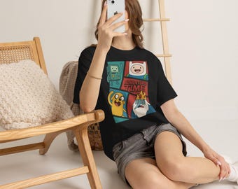 Adventure Time Cartoon Lover T-Shirt – 100% Cotton, Classic Fit