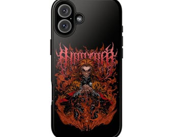 Kyojuro Rengoku Phone Case, Demon Slayer Protective Phone Cover