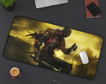 Dark Souls XXL Desk Mat: Neoprene Gaming Mouse Pad