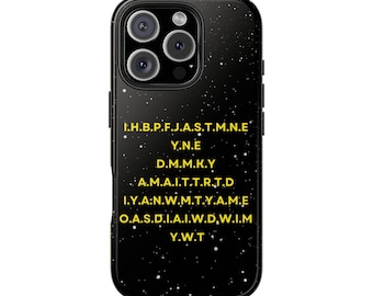 Star Wars Handyhülle: "Star Wars Handyhülle: ""I Have Braught Peace"" - Strapazierfähige, schwarze Handyhülle."