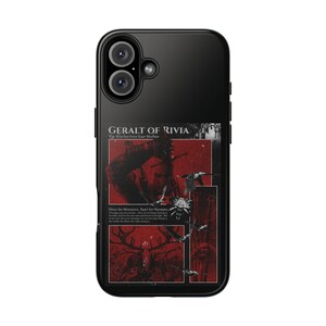 Witcher Geralt von Rivia Handyhülle, Stahl für Menschen Silber für Monster Schutzhülle Bild 1