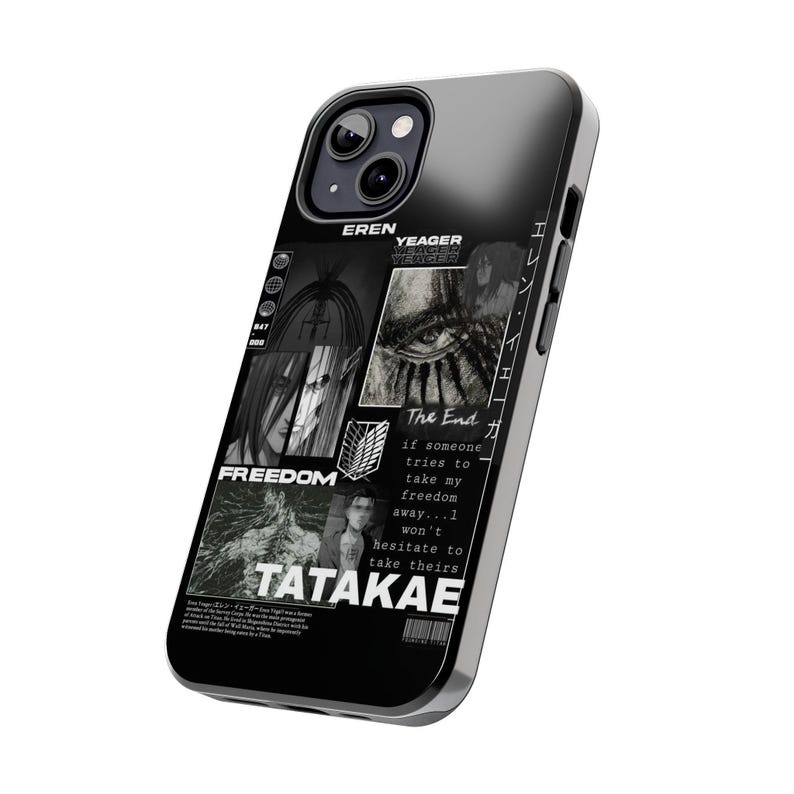 Funda para teléfono de Eren Yeager de Attack on Titan, portada de anime imagen 6