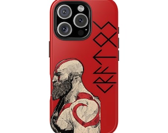 God of War Kratos-telefoonhoesje: gamercadeau, beschermhoes