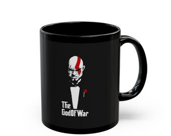 Kratos Mug: God of War Ceramic Coffee Cup, Gamer Gift
