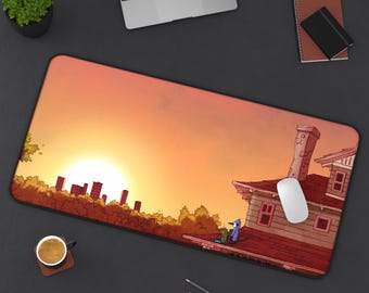 Regular Show Mordecai And Rigby Watching Sunset XXL Non-Slip Mouse Pad