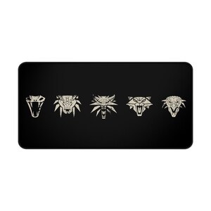 Witcher Schools Extra Large Mouse Pad, Viper, Bear, Wolf, Cat, Griffin Schools of The Witchers image 10