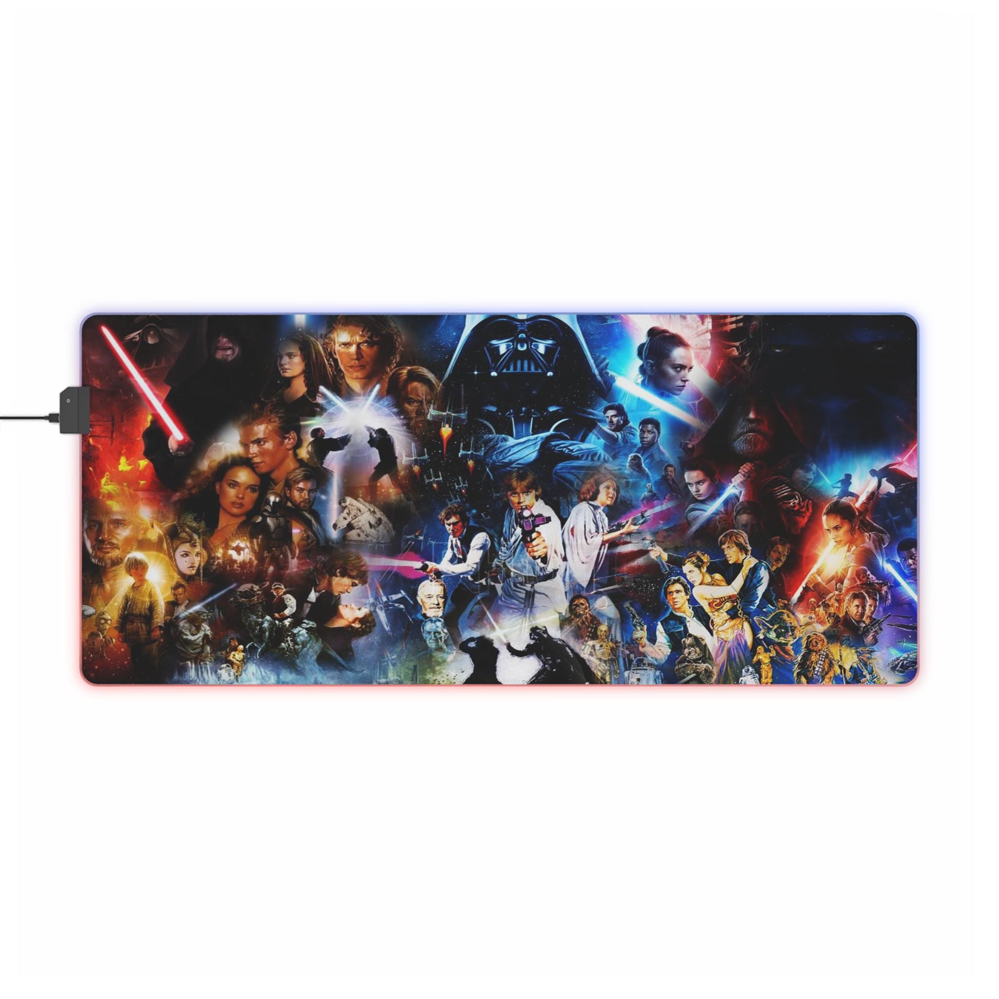Star Wars LED Gaming Mouse Pad: RGB Light-up Computer Accessory - Etsy