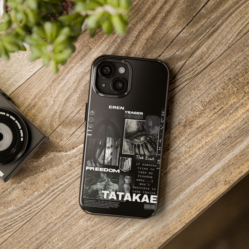 Funda para teléfono de Eren Yeager de Attack on Titan, portada de anime imagen 4