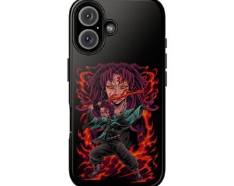 Demon Slayer Phone Case, Tanjiro Kamado Protective Phone Cover