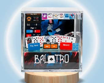 Balatro Game Cube Diorama: DIY Papercraft Kit (Printable PDF)