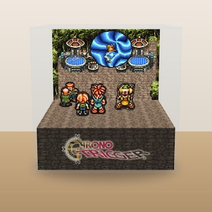 Chrono Trigger Telepod Diorama – Papercraft Kit (PDF-nedladdning)