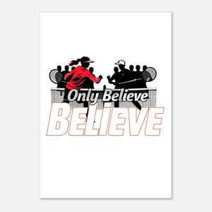 Tennis Match Sports Premium Matte Tennis Players Paper Poster