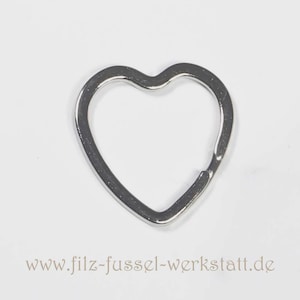 key ring, split ring, key chain, heart