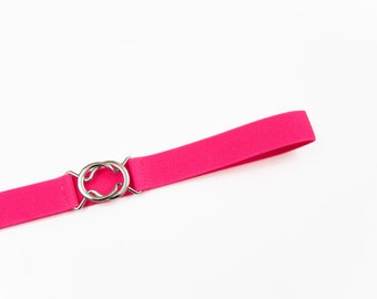 Vintage 80's UNITS Fushia Leather Wide Belt. Small - Etsy