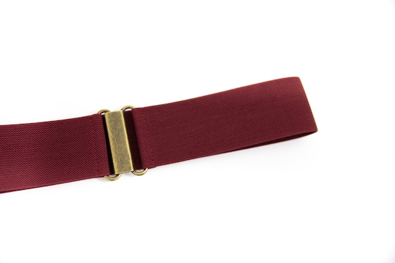 Ceinture extensible bordeaux de 2 pouces ceinture elastique pour femme Etsy France