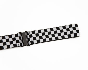 1.5&quot; checkerboard stretch belt, elastic waist belt for women
