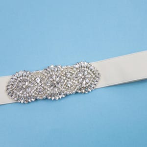SMALL 2&quot; rhinestone wedding belt, bridal belt for women