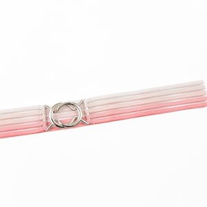 1" pink stripe waist belt, stretch belt for women