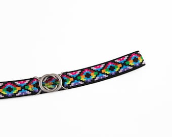 1" multicolour elastic belt - stretch belt for women