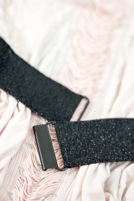 Silver Glitter Belt Womens