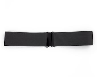 2" charcoal grey waist belt for women - stretch waist belt cinches your waist