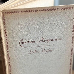 Vintage German Poetry Book – “Stilles Reifen” by Christian Morgenstern – Printed in Munich, 1945 – Minimalist Cover – German Language Decor