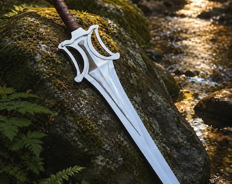 He-Man Power Sword Replica | Stainless Steel Master of Universe Inspired Collectible (Leather Sheath)