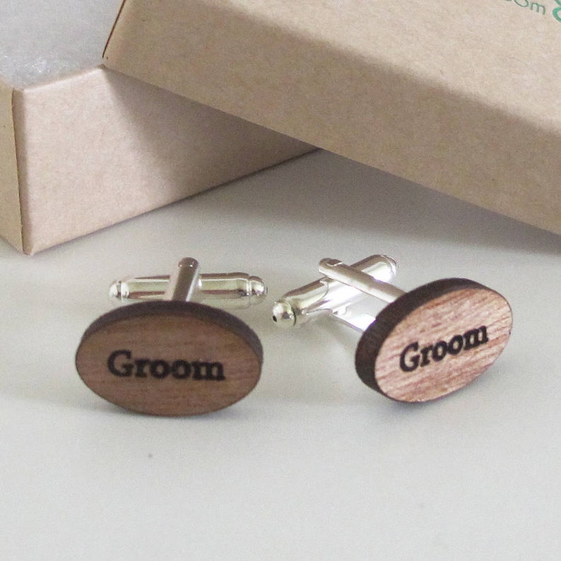 Engraved /'Groom/' Cufflinks