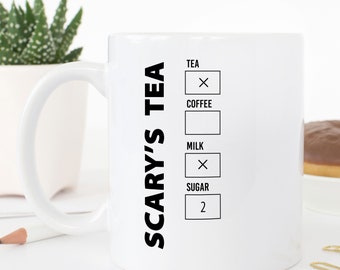 Custom Drink Order Options Tea Or Coffee Mug