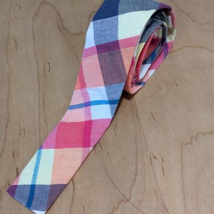 Multi-color Necktie - Narrow/skinny Width - Modern Flat End