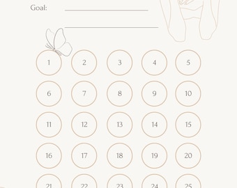 Printable 30-days Habit Tracker