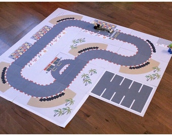 Printable FORMULA ROAD playground, printable toy kit, road, diy kit, kids printables kit, downloadable, paper toy