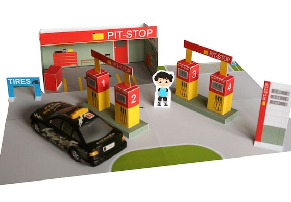 toy car gas station