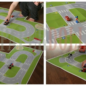 Druckbare FORMULA ROAD Spielplatz, druckbares Spielzeug-Kit, Straße, DIY-Kit, Kinder-Ausdrucke-Kit, herunterladbar, Papierspielzeug Bild 5