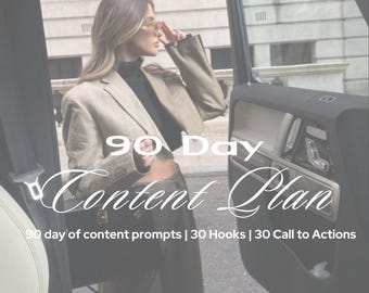 90-dagars innehållsplan | Digital planeringsguide