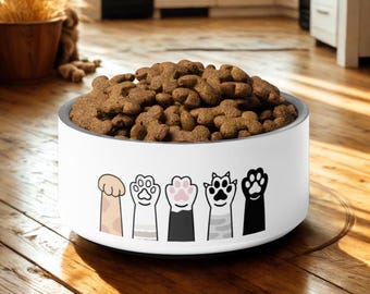 Personalized Dog Bowl: Stainless Steel, Non-Slip - Modern Pet Feeding