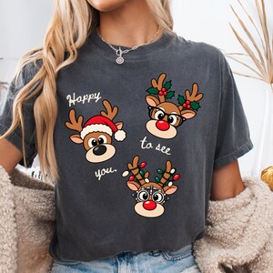 Christmas Optometry ReindeerComfort Color Shirt - Gift Eye Doctor - Optometry Student Gift - Optometrists Gifts Christmas