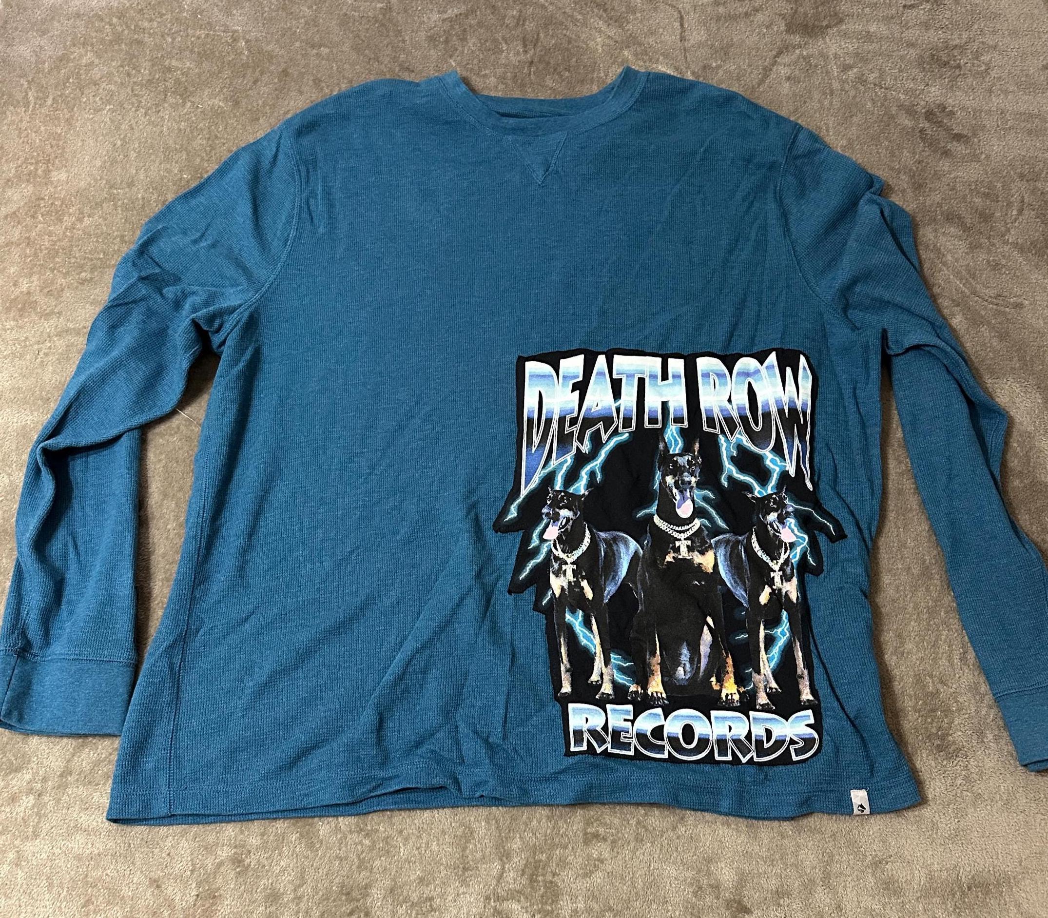 トップス DEATH ROW RECORDS / LONG SLEEVE T-SHIRT DEATH ROW RECORDS ® 2021 - Black - XL Large - Long Sleeve - T