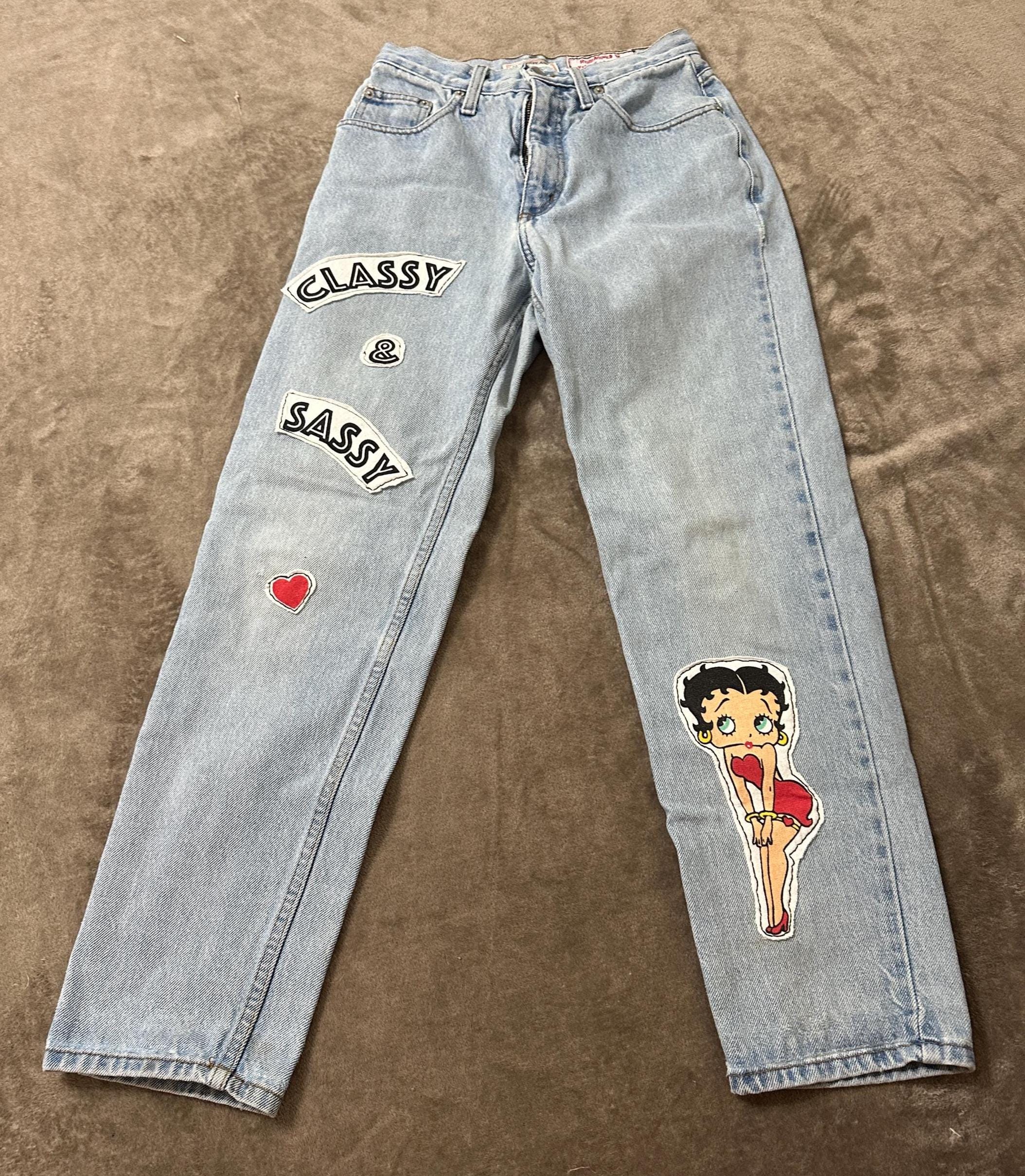 Betty Boop Jeans - Etsy