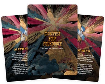 Manifestez votre abondance - Jeu de cartes 88 lettres - Sagesse juive