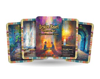 Oracle du cœur brisé – Pouvoir sacré des larmes – 22 cartes Oracle – Guérir en cas de vulnérabilité