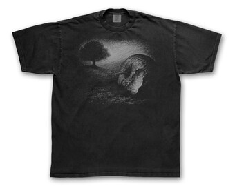 La paradoja del tiempo — Camiseta estampada a mano de DVRLTY Studios