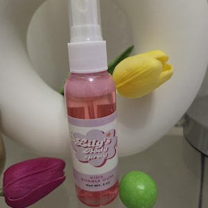 Lily&#39;s Kids Body Spray - Verfrissende kauwgomgeur - 2oz en 4oz natuurlijke geurmist, alcoholvrij