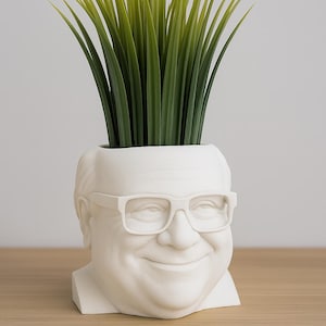 Danny DeVito Frank Reynolds Head Planter - Lustiger 3D gedruckter Topf für Zimmerpflanzen & Sukkulenten, XL/L/M, einzigartiges Geschenk, schnelle Abfertigung