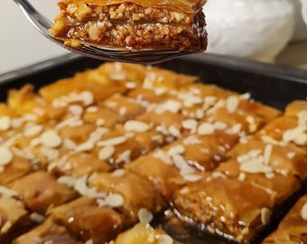 Baklava Orientale aux Amandes – Postre Croquant et Fondant