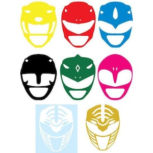 máscara de los Power Rangers