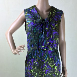 1950s Vintage Wiggle Dress, Original Vintage 1950s Abstract Print Pencil Dress UK Size 12 Vintage Clothing, Vintage Dresses, 50s Dresses