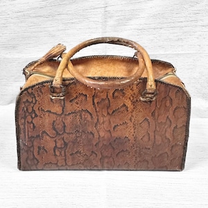 Snake Skin Handmade LUXURY VINTAGE BAG | 90s Shoulderbag